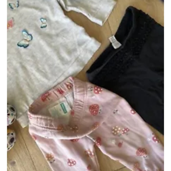 Baby Girl 12-18 Months Lot Bundle H&M Ruffle Toys Butterfly Top - Picture 8 of 10